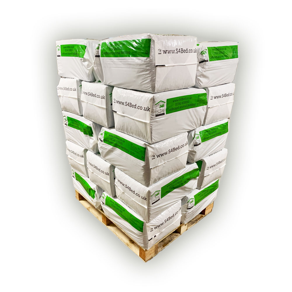 25 Bales – Recycled Cardboard Animal Bedding (20KG per Bale)